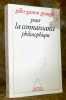 Pour la connaissance philosophique.. GRANGER, Gilles-Gaston.