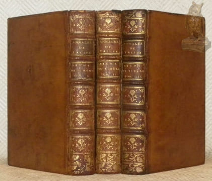 Tibère, ou les six premiers livres des Annales de Tacite. Traduits par M. l’Abbé de La Bléterie. Tome premier, tome second et tome troisième. (3 ...