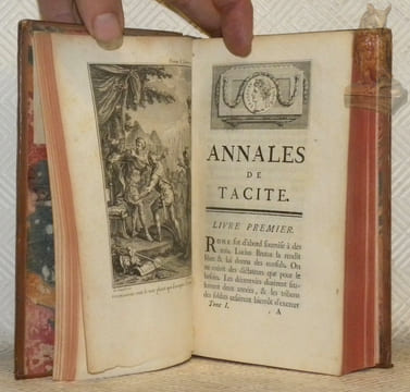 Tibère, ou les six premiers livres des Annales de Tacite. Traduits par M. l’Abbé de La Bléterie. Tome premier, tome second et tome troisième. (3 ...