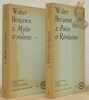 Oeuvres. Traduit de l’allemand et pr&eacute;fac&eacute; par Maurice de Gandillac. 2 Volumes. I: Mythe et violence. Essai. II: Po&eacute;sie et R&eacute;volution. Essai. ...
