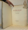 Langage. Douze lithographies de Gérard Schneider.. GANZO, Robert. - SCHNEIDER, Gérard (Illustrations de).