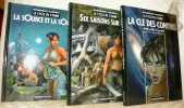 Le cycle des Cyann. 3 Albums. 1: La source et la sonde. 2. Six saisons sur Ilo. 3: La clé des confins d’Olh à Ilo et au-delà.. Bourgeo - Lacroix.