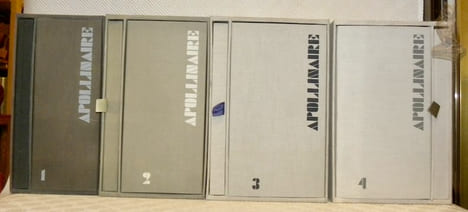 Oeuvres complètes de Guillaume Apollinaire. Edition établie sous la direction de Michel Décaudin. (4 Volumes et 4 coffrets).. APOLLINAIRE, Guillaume. ...