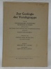 Zur Geologie der Vorabgruppe. Von der Eigenössischen technischen hochschule in Zürich. . Wyssling, Lorenz  Emil.