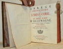 Abr&eacute;g&eacute; chronologique de l’histoire et du droit public d’Allemagne. Seconde &eacute;dition, revue, corrig&eacute;e & augment&eacute;r par l’Auteur.. PFEFFEL, M. de.