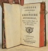 Abbr&eacute;g&eacute; chronologique de l’Histoire universelle, depuis les premiers empires du monde, jusqu’&agrave; l’ann&eacute;e 1725 de l’ere chr&eacute;tienne.. (SLEIDANUS, ...