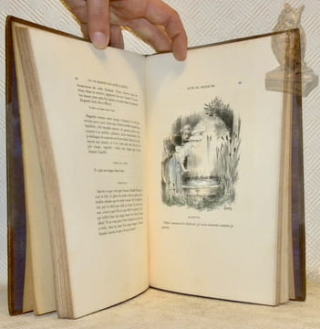 On ne badine pas avec l’amour. Proverbe en 3 actes orné d’une couverture illustrée et de 35 lithographies originales par Louis Morin.. MUSSET, Alfed ...