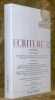 Ecriture 52. Anne Perrier. Automne, 1998. Revue litt&eacute;raire.. Collectif. - (PERRIER, Anne).
