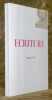 Ecriture. Index 1-50. Automne, 1997. Revue litt&eacute;raire.. Collectif.