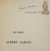 Oeuvres de Albert Samain: Au jardin de l’infante augment&eacute; de plusieurs po&egrave;mes. (Reliure d’art sign&eacute;e et dat&eacute;e de Paul Cleirens sur tirage de t&ecirc;te).. ...