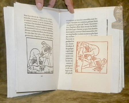 Les pastorales de Longus ou Daphnis & Chloé. Version d’Amyot. Revue et complétée par P.L. Courier. Bois originaux d’Aristide Maillol.. LONGUS. - ...