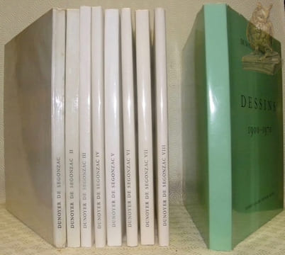 Catalogue de l’oeuvre gravé de Dunoyer de Segonzac. En 8 volumes + 1. Tome premier: 1919 - 1927. Avec une préface de Julien Cain. Tome II: 1929 - ...
