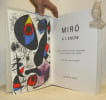 Miro a l'encre. Dessin, gravure sur cuivre, lithographie, gravure sur bois, livre, affiche. MIRO. - TALLANDIER, Yvon (texte).