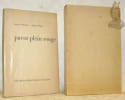 Pavot plein rouge.. MONNIER, Jacques. - PAJAK, Jacques
