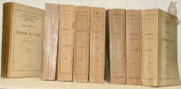 Documents relatifs &agrave; l’Histoire du Vallais (Valais) recueillis et publi&eacute;s par l’Abb&eacute; J. Gremaud. 8 Tomes, complets.. GREMAUD, Abb&eacute; Jean.