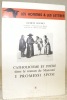 Catholicisme et poésie dans le roman de Manzoni Promessi Sposi. Coll. “Les hommes & les lettres”.. Goudet, Jacques.