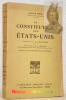 La constitution des Etats-Unis. Traduction de J. Charpentier, avant-propos de M. F. Larnaude, préface de Lord Balfour et de Sir John Simon.. BECK, ...