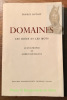 Domaines. Les idées et les mots. Avant-propos de André Rousseaux.. DUTOIT, Ernest.