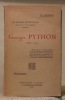 Georges Python 1856-1927. Les grands catholiques.. PHILIPONA, Pie.