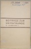 BEITRÄGE ZUR HEIMATKUNDE. Herausgegeben vom Verein für Heimatkunde des Sensebezirk und der benachbarten Interessierten Landschaften. 6. Jahrg. . 