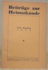 BEITRÄGE ZUR HEIMATKUNDE. Herausgegeben vom Verein für Heimatkunde des Sensebezirk und der benachbarten Interessierten Landschaften. 13. Jahrg. . 