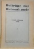 BEITRÄGE ZUR HEIMATKUNDE. Herausgegeben vom Verein für Heimatkunde des Sensebezirk und der benachbarten Interessierten Landschaften. 32. Jahrg. 1961.. ...