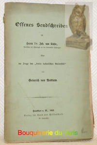 Offenes Sendschreiben an Herrn Dr. Joh. von Kuhn, über die Frage der freien katholischen Universität.