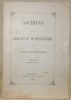 ARCHIVES DE LA SOCIETE D’HISTOIRE DU CANTON DE FRIBOURG. Tome XII, deuxième livraison. Jordan, Joseph. L’Abbaye prémontrée d’Humilimont (1137-1580).. ...