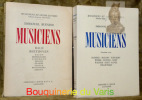 Musiciens. 2 volumes. 1ère série:Bach - Beethoven - Haydn - Mendelssohn -Schumann- Berlioz - Brahms - Franck - Moussorgski - Debussy. 2e série: ...