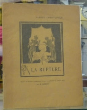 La rupture. Conte en vers. Illustré de grandes compositions formant encadrement de chaque page par A. Robida.. CHRISTOPHLE, Albert.