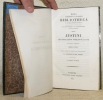 Historiarum Philippicarum ex trogo Pompeio libros XLIV quos notis et indice illustraverunt E. Johanneau et Frid. Dubner. 2 volumes. Nova scriptorum ...