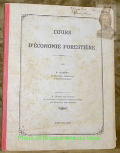 Cours d’économie forestière.