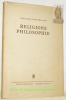 Religions Philosophie.. Rosenmöller, Bernhard.