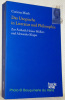 Das Utopische in Literatur und Philosophie. Zur Ästhetik Heiner Müllers und Alexander Kluges.. MIETH, Corinna.