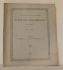 RAPPORT DU BUREAU FEDERAL DES ASSURANCES sur Les Entreprises Privées d’Assurances en Suisse en 1892. Publié conformément à la décision du Conseil ...