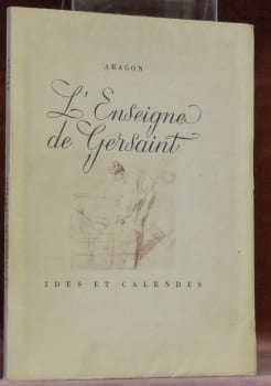 L’Enseigne de Gersaint. Hors texte de Watteau.. ARAGON.