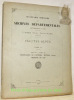 Inventaire sommaire des Archives Départementales antérieures à 1790. Hautes-Alpes. Tome 6me. Série G. Tome IV. Secrétariat de l’Evêché : Mutonis, ...