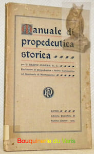 Manuale di propedeutica storica.