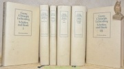Schriften und Briefe. Hrsg. Wolfgang Promies. 6 Bände. Band I : Sudelbücher 1. 988 Seiten. Band II : Sudelbücher 2. 867 Seiten. Band III : Aufsätze, ...