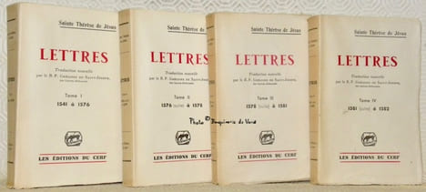 Lettres. Traduction nouvelle par le R. P. Grégoire de Saint-Joseph. 4 volumes.. THERESE DE JESUS, Sainte.
