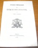Catalogue chronologique des Evêques de Lausanne.. GREMAUD, Abbé J.