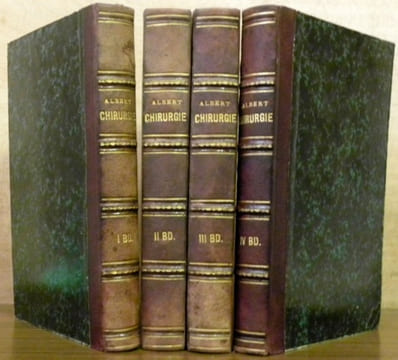Lehrbuch der Chirurgie und Operationslehre. Vorlesungen für praktische Ärzte und Studirende. 2. umgearbeitete und vermehrte Auflage. 4 Bände. 1. Band: ...