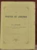 Les propos de Labienus. Ouvrage publié par le journal “La Rive Gauche” paraissant à Paris.. ROGEARD, M.A.