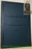 Mensurations cadastrales suisse. Tables des tolérances suivant l’instruction fédérale sur les mensurations cadastrales du 15 décembre 1910.. 