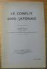 Le conflit Sino-Japonais. Conférence.. SCIZE, Pierre.