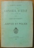 Compte rendu du Conseil d’Etat pour l’année 1894. Département de Justice et Police.. 