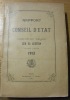 Rapport du Conseil d’Etat du canton du Valais sur sa gestion pendant l’année 1913.. 