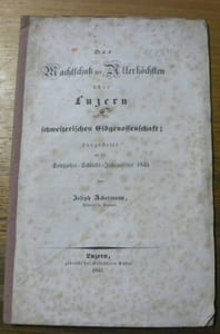 Der Nachtschtz des Allerhöchsten über Luzern und der schweizerische Eidgenossenschaft.