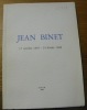 JEAN BINET 17 octobre 1893 - 24 février 1960.. 