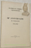 Chambre de Commerce Fribourgeoise 30eme anniversaire de fondation 1918-1948.. 
